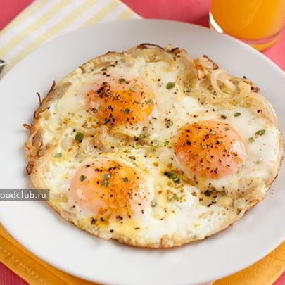 Яичница с луком