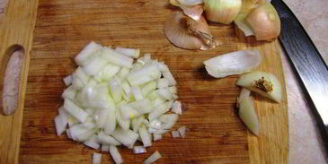 яичница с плоской стручковой фасолью