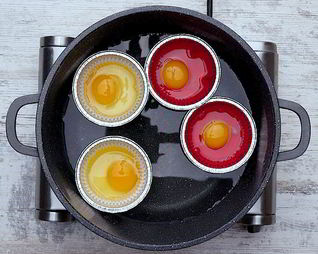 Яичница с помидорами