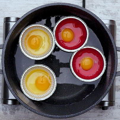 Яичница с помидорами