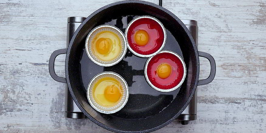 Рецепт яичницы с помидорами