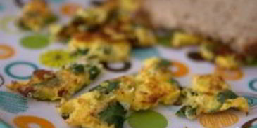 яичница с творогом