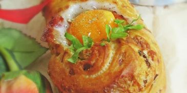 яичница в багете