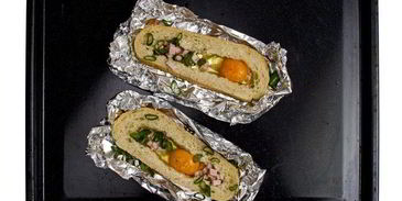 яичница в чиабатте