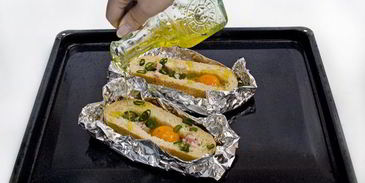 яичница в чиабатте