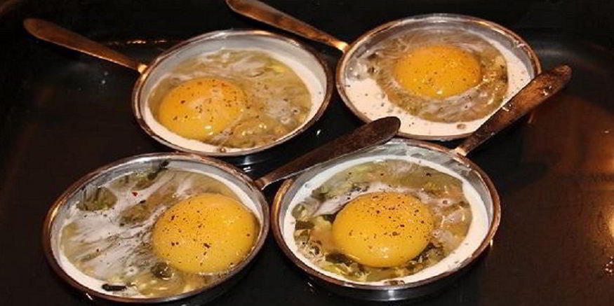 Рецепт яичницы в духовке