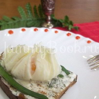 Яичница, варенная в пакете