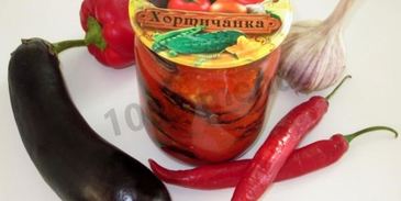 закуска из острых баклажан на зиму