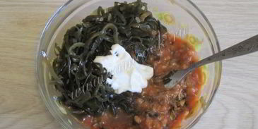 закуска с килькой