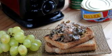 закуска с килькой