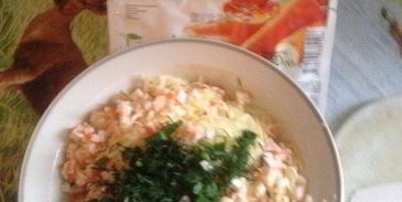 закуска с крабом