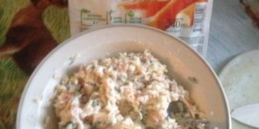 закуска с крабом