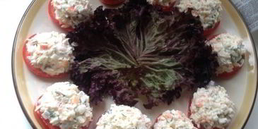 закуска с крабом