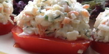 закуска с крабом