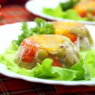 Заливное из курицы Праздничное