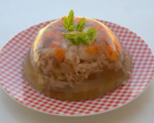 Заливное из курицы с желатином