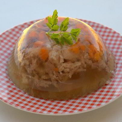 Заливное из курицы с желатином