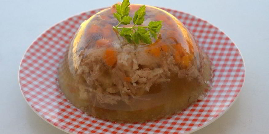 Рецепт заливного из курицы с желатином