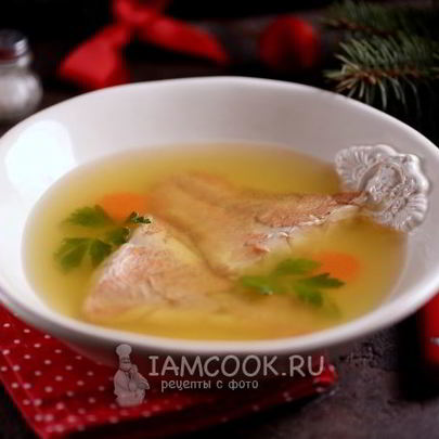 Заливное из морского окуня