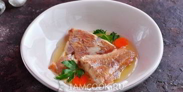 заливное из морского окуня