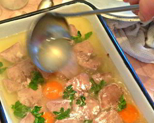 Заливное из языка