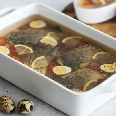 Заливной карп с медом