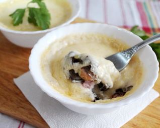 Классический жульен с курицей и шампиньонами