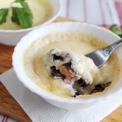 Классический жульен с курицей и шампиньонами