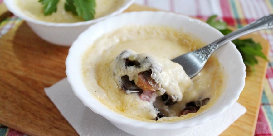 Рецепт классического жульена с курицей и шампиньонами