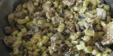 лодочки из кабачков с жульеном и курицей