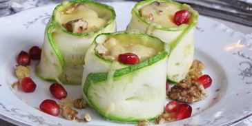 рулетики из цукини с жульеном