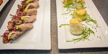 рулетики из цукини с жульеном