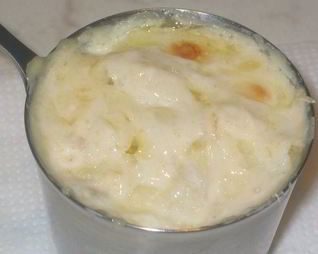 Сливочный жульен из белых грибов без муки