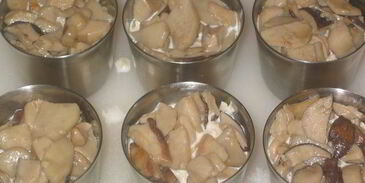 сливочный жульен из белых грибов без муки