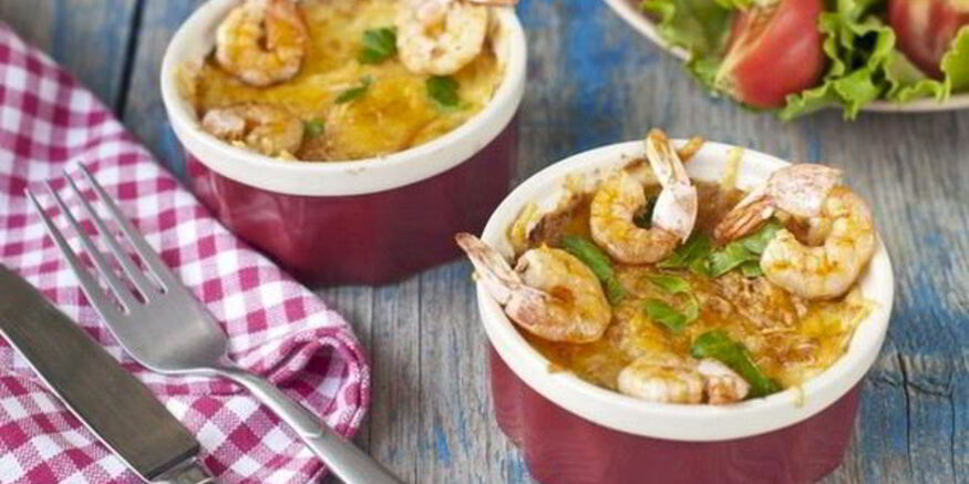 Рецепт жульена из морепродуктов с белым вином