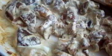 жульен с грибами и баклажанами