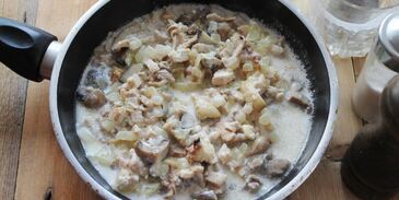 жульен с грибами и сливками грибной