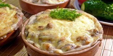 жульен с грибами и сметаной