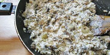 жульен с курицей и грибами