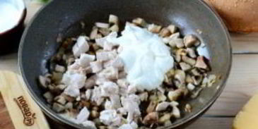 жульен в булочках