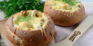 жульен в булочках