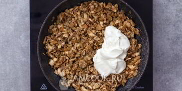 жульен в тарталетках с грибами и сыром