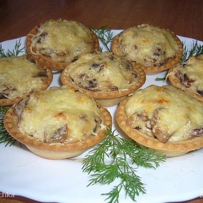 Жюльен с копченой курицей