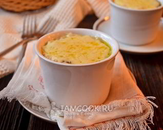 Жюльен с креветками