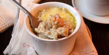 жюльен с креветками