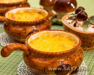 Жюльен с курицей и грибами