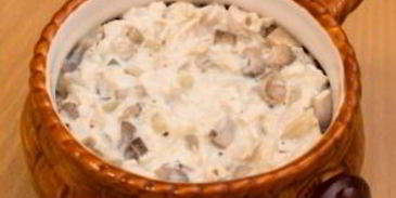 жюльен с курицей и грибами