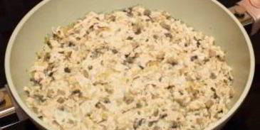 жюльен с курицей и грибами