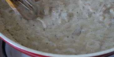 жюльен с курицей и лисичками