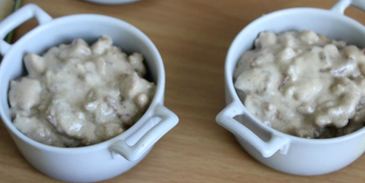 жюльен с курицей и лисичками